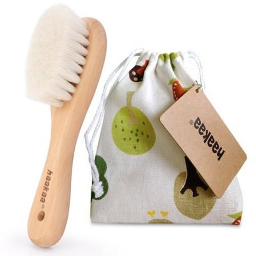 Haakaa Goats Wool Wooden Baby Hairbrush 1 Pk 1 Pk