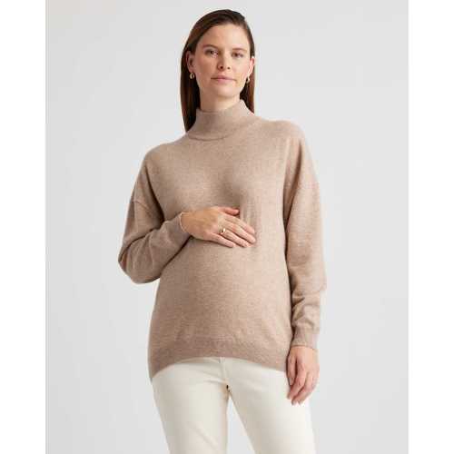 Mongolian Cashmere Maternity Turtleneck Sweater