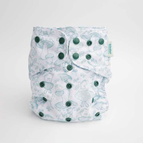 Nature: Essentials Pocket Cloth Diaper with Athletic Wicking Jersey, Grows with your Baby