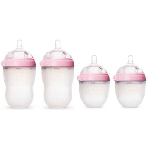 Comotomo 5 oz and 8 oz Baby Bottles, 4 Pack