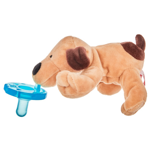 WubbaNub WubbaNub Pacifier - Brown Puppy, Attached