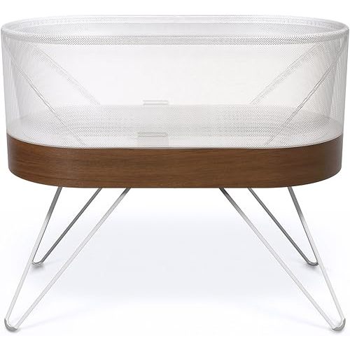 SNOO Smart Sleeper Baby Bassinet - Bedside Crib with Automatic Rocking Motions and Soothing White Noise - Ideal for Newborn Babies to 6 Months - Natural Sleep Training