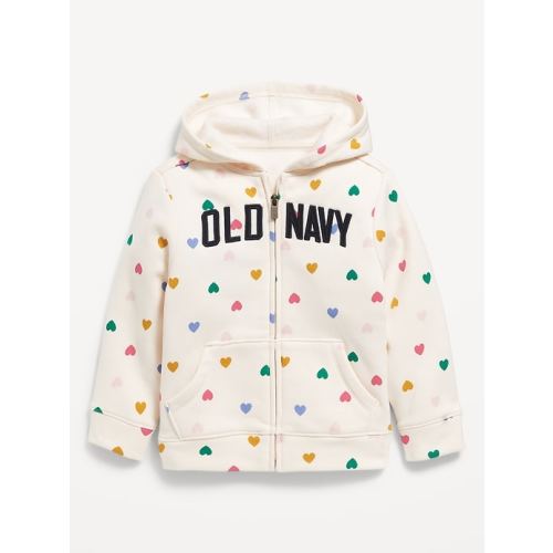 Logo-Graphic Zip Hoodie for Toddler Girls