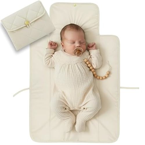 Portable Diaper Changing Pad - Soft and Easy to Clean Diaper Changing Mat for Babies - The Perfect Lightweight and Foldable Pad for Traveling