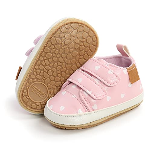 RVROVIC Baby Boys Girls Anti-Slip Sneakers Soft Ankle Boots Toddler First Walkers Newborn Crib Shoes