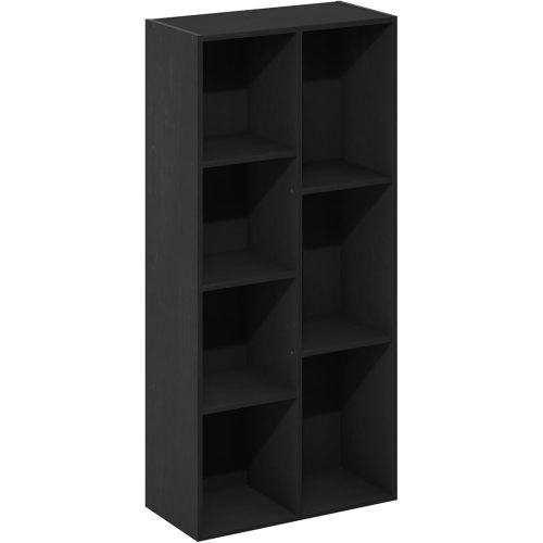 Furinno Luder 7-Cube Reversible Open Shelf, Blackwood