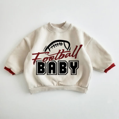 FOOTBALL BABY Baby White Rugby Sweatshirt