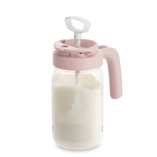 Glass Formula And Breastmilk Mixing Pitcher with Mixing Handle