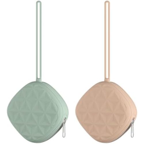 Silicone Pacifier Case for Diaper Bag, Newborn Baby Pacifier Holder Case For Boys & Girls (Color 3)