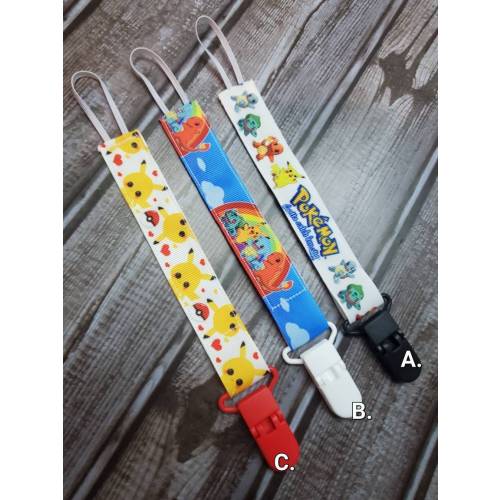 Pacifier clips / Gotta Catch them All