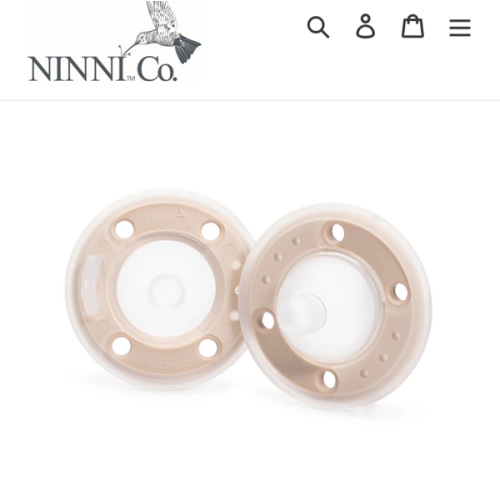 Ninni Pacifier- Oatmeal 2 Pack Pacifier Like Breast – Ninni Co
