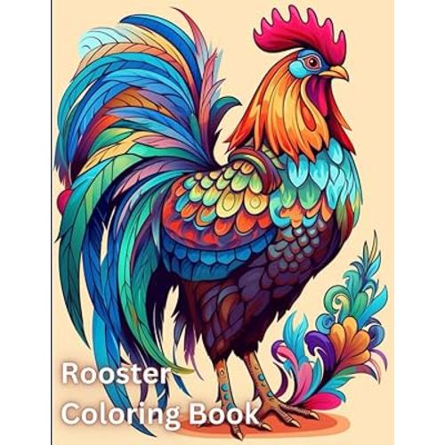 Rooster Coloring Book: A Vibrant Rooster Coloring Adventure, Great for Gifts