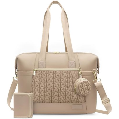 LOVEVOOK Diaper Bag Tote, Large Baby Diaper Bag Waterproof Travel Diaper Tote with Changing Pad