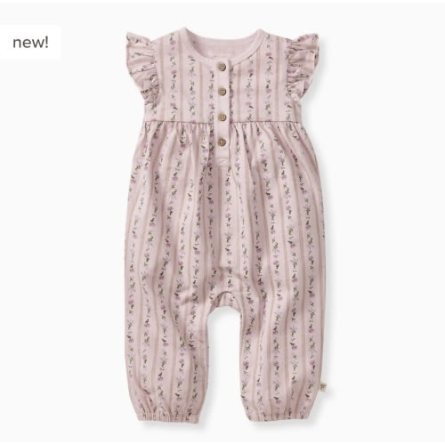 Farmhouse Floral Organic Baby Girl Jumpsuit – Burt's Bees Baby