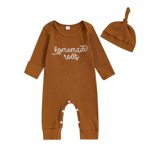 FIOMVA My First Christmas Baby Boy Girl Outfit Infant One Piece Jumpsuit Newborn Christmas Romper Fall Winter Clothes
