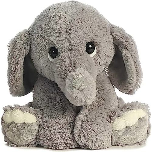 Aurora® Playful Lil Benny Phant™ Baby Stuffed Animal - Soft & Cuddly Toy - Imaginative Play - Gray 10 Inches