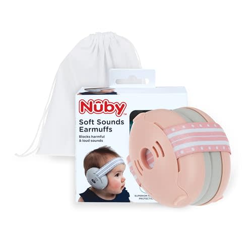 Nuby Soft Sounds Noise-Canceling Earmuffs with Travel Case