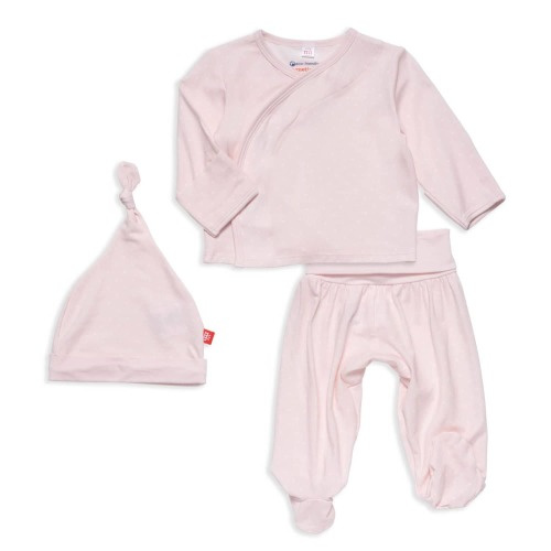 pin dot pink modal magnetic take-me-home kimono set