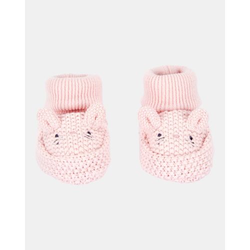 Baby Bunny Crochet Booties - Pink - Carter's | Carter's