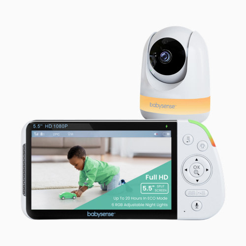 Babysense MaxView 1080p Full HD Split-Screen Baby Monitor - 1 Camera