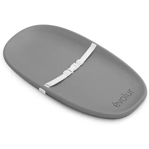 Evolur Eva Baby Changing Pad in Dark Gray, Soft, Lightweight and Portable Changing Pad, Fits All Changing Table, Waterproof Firm Padding