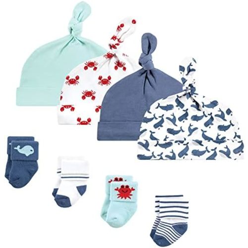 Hudson Baby Baby Girls' Cap and Socks Set