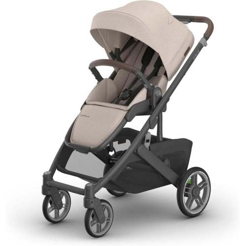 UPPAbaby Cruz V3 Stroller - Ada (Sandstone Mélange | Carbon Frame | Chestnut Leather)