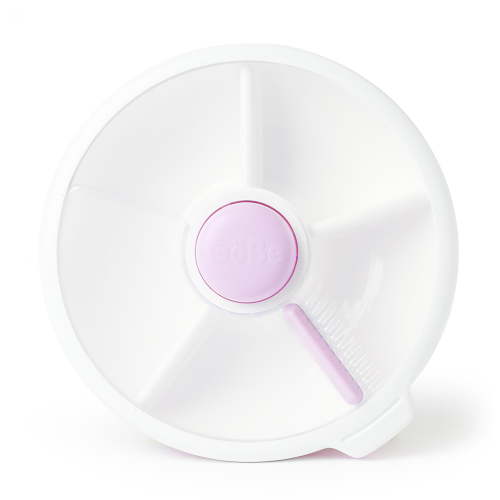 GoBe Kids Snack Container Snack Spinner (Large) - Reusable Bento Style Divided Snack Containers for Lunch, Travel, On The Go