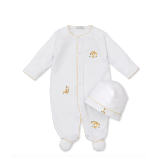 Giraffe Duo Footie & Hat Set
