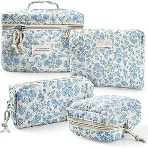 Cosmetic Bag Set, Sky Blue