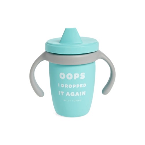 Bella Tunno Dropped It Again Silicone Sip Cup, Blue