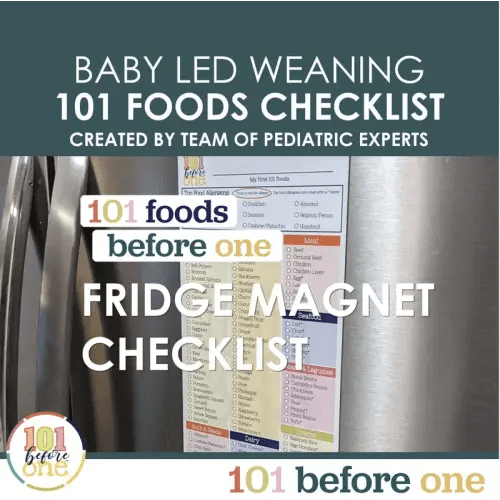 101 before one - 101 Foods Checklist Fridge Magnet - Baby Le - TikTok Shop