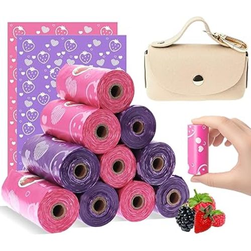 Sanitary Napkin Disposal Bags with Dispenser, Feminine Hygiene Disposal Bags for Tampons Trash Bag, Personal Care Sanitary Bag for Women Privacy Handling (Multicolor)