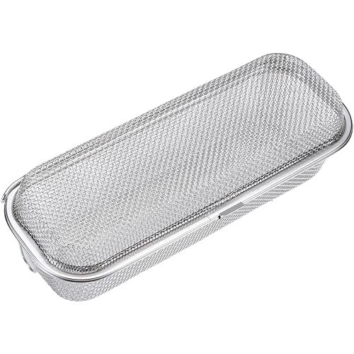 Dishwasher Basket,18/8 Stainless Steel Dishwasher Basket for Small Item,Replacement Fine Mesh Bottle Basket for Dishwasher for Forks, Chopsticks, Fruits,Scoops Cleaning (2025 Upgrade Dual-Tier Large)