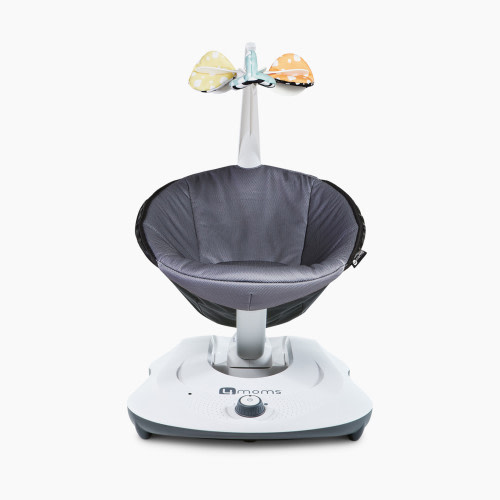 4moms RockaRoo Baby Rocker + Safety Strap Fastener - Dark Grey