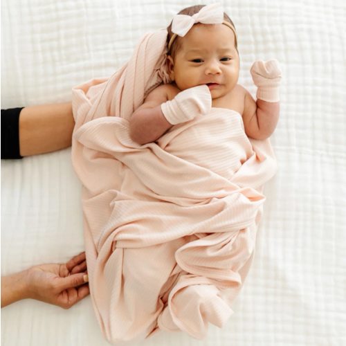Rosie Ribbed Swaddle Blanket