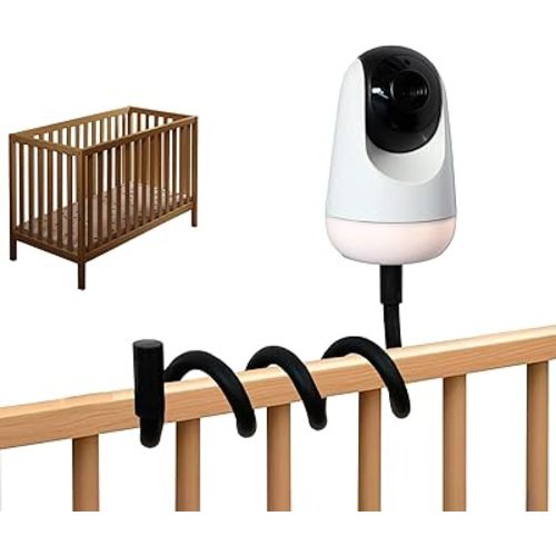 Baby Monitor Mount, Compatible with iFamily/Babysense/VAVA/Єufy/Boifun/ParisRhone. Camera Holder attaches to Crib cot Shelves.1/4-inch Screw