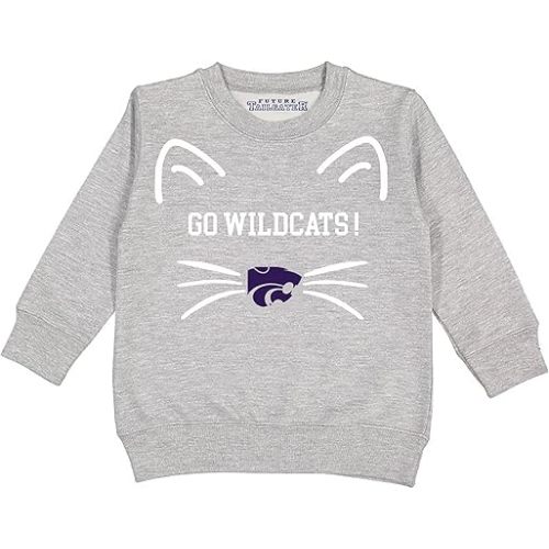 Kansas State Wildcats Licensed FANIMALS Baby/Toddler/Youth Boys and Girls Crewneck Sweatshirt