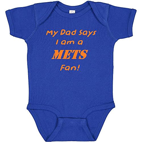 My Dad Says I am a Mets Fan Cute Baby Bodysuit