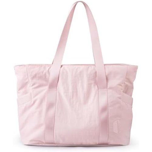 BAGSMART Tote Bag for Women, Tote Bag with Zipper Work Tote with Compartments Nurse Shoulder Hanbag for Travel, Gym