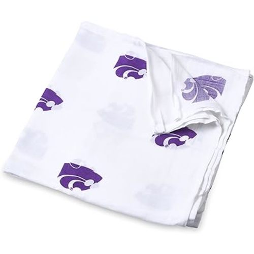 Kansas State University Muslin Swaddle Blanket 47x47in