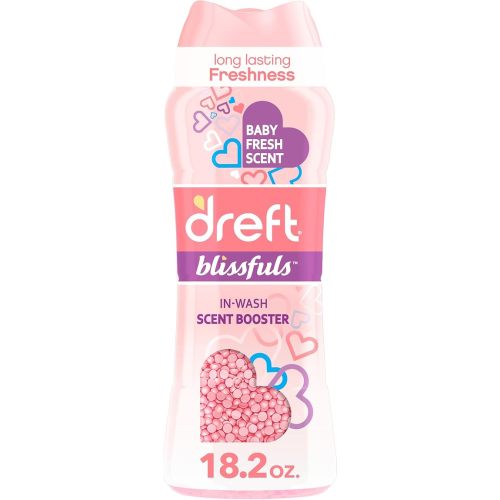 Dreft Blissfuls In-Wash Scent Booster Beads, Baby Fresh Scent, 18.2 oz
