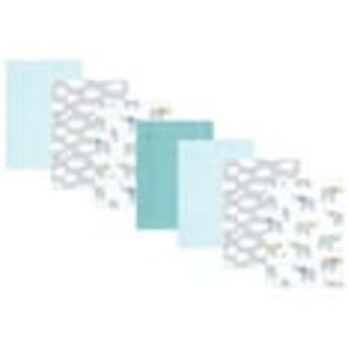 Hudson Baby Flannel Burp Cloth 7pk, Teal Elephant, One Size