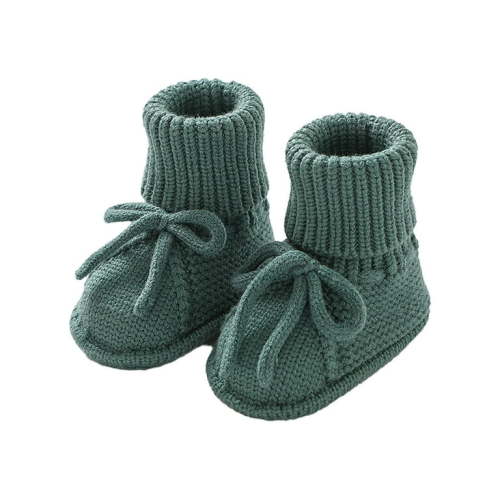 Otqutp Birthday Footwear for Toddler Girls Baby Booties Sock Shoes Hand Knitting Crochet Boy and Girl Cozy Shoes for 0 to 12 Months