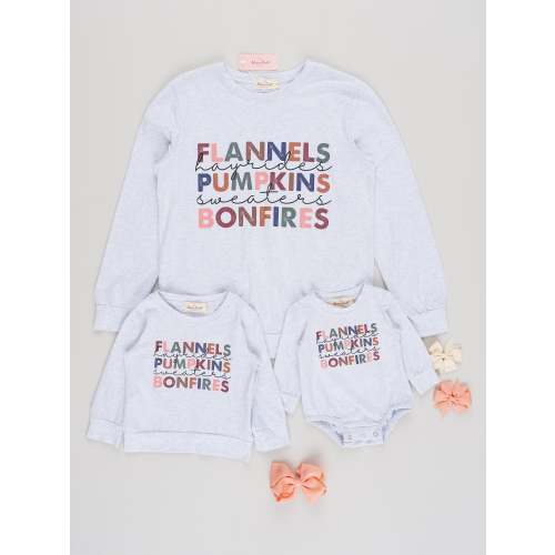Mom & Me Heather Grey Autumn Memories Shirt