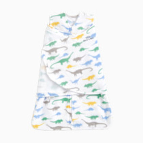 HALO Micro-Fleece Sleepsack Swaddle, 3-Way Adjustable Swaddle Blanket for Newborn and Infants, TOG 3.0 for Cold Climates, Hip Healthy, Dinos, Newborn, 0-3 Months
