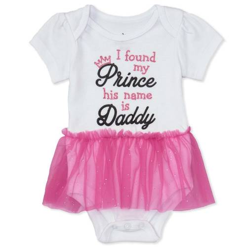 Baby Starters Baby Girls 3-12 Months Short-Sleeve I Found My Prince Bodysuit