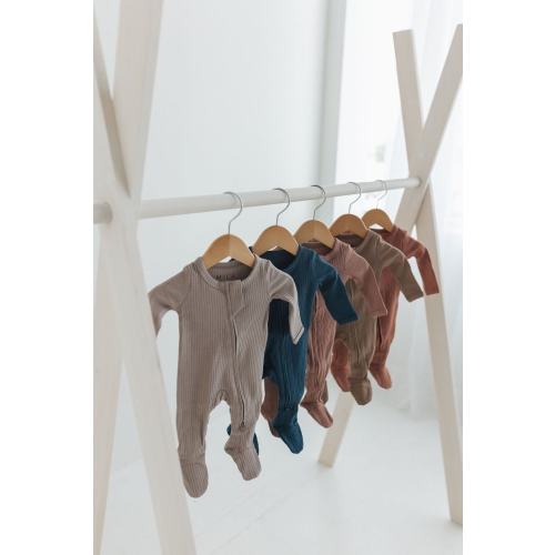 Organic Cotton Baby Sleeper, Fold Over Mitts 0-24 Months, Gender Neutral Footie Pjs, Baby Shower Gift
