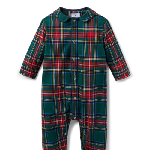 Baby's Brushed Twill Cambridge Romper in Kensington Tartan