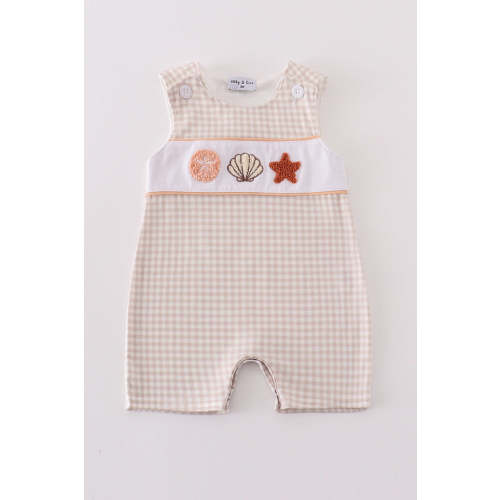 Khaki shells starfish french knot boy jonjon – HoneyBean